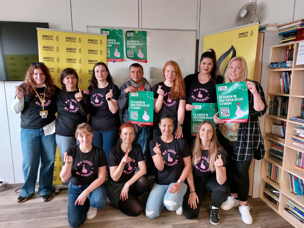 Slovenska Amnesty podpira My Voice, My Choice