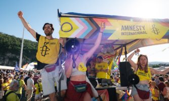 Parada ponosa v Budimpešti: Največja akcija državljanske nepokorščine za pravice LGBTIQ+ v zgodovini Amnesty